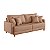 Sofá Martins Living M199 2,20m Tecido AA420 Couríssimo Marrom - Imagem 3
