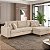 Sofá com Chaise Martins M187 Prime 2,30m x 1,50m B402 Linho Bege - Imagem 1