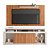 Rack+Painel Caemmun Life 1,95m x 1,80m Off White com Freijó - Imagem 1