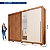 Guarda Roupas Caemmun Moviment Lux com Espelho 2,3m x 2,7m Freijó com Off Sued - Imagem 5
