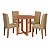 Mesa de Jantar Cimol Flora Redonda 1,09m com 4 Cadeiras Maia Cinamomo/Joli - Imagem 1