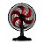Ventilador de Mesa Ventisol Turbo Premium 50cm 6 Pás Vermelho 127V - Imagem 3