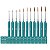 KIT 11 PINCEIS PINTURA FINA MINIATURA DETALHE PROFISSIONAL - Imagem 4