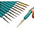 KIT 11 PINCEIS PINTURA FINA MINIATURA DETALHE PROFISSIONAL - Imagem 1