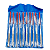 KIT 10 PEÇAS LIMAS AGULHAS DIAMANTADAS FORMAO TALHA 140X70MM - Imagem 5