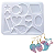 Forma Molde Silicone Brincos Pingentes Joia Colar Biscuit - Imagem 1