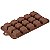 Forma Molde Silicone Chocolate Bombom Doces Quadrados  21cm - Imagem 4