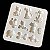 Molde Silicone Animais Gato Cachorro Peixe Porco Passarinho - Imagem 2