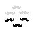 Molde Silicone Bigode Barba Fondant Biscuit Biscoito Bolo - Imagem 6