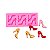 Molde Silicone Sapato Sapatos Salto Mulher Fondant Biscuit - Imagem 6