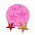 Molde Silicone 4 Estrelas Estrla Davi Fondant Biscuit Resina - Imagem 1
