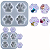 Forma Molde Silicone Resina 4 Patinhas Pata Cachorro Gato - Imagem 5