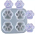 Forma Molde Silicone Resina 4 Patinhas Pata Cachorro Gato - Imagem 1
