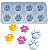 Molde Silicone Resina Sabonete Cachorro Patinhas Pet Gato - Imagem 1
