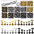 Kit 180 Rebites Ferramenta Botoes  Pressao Couro Cinto Calça - Imagem 5