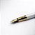CANETA TINTEIRO EXECUTIVA METAL BRANCA PONTA FINA 0,5MM LUXO - Imagem 9