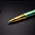 CANETA TINTEIRO EXECUTIVA METAL VERDE PONTA FINA 0,38MM - Imagem 7