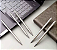 KIT 5 CANETAS ESFEROGRÁFICAS GRAVAÇÃO AÇO INOX PONTA MÉDIA - Imagem 4