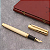 CANETA TINTEIRO EXECUTIVA PENA DOURADA 0,5MM LUXO E CAIXA - Imagem 6