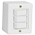 3 INTERRUPTORES SIMPLES 6A 250V  BOX ILUMI - Imagem 1