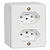 2 TOMADAS 2P+T 10A 250V  BOX ILUMI - Imagem 1