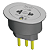 ADAPTADOR 2P+T UNIVERSAL 10A 250V~ BR - Imagem 1