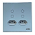 INTERRUPTOR INTELIGENTE TOUCH, 4 BOTOES, BRANCO ALPHA-110-4 - Imagem 1