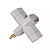 ADAPTADOR 2-34 CINZA (LM) 2P+T BENJAMIM (14753) - Imagem 1