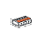CONECTOR WAGO 5 ENTRADAS 4MM² - Imagem 2