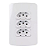 CONJ 3 TOMADA  2P+T 10A-250V 4X2 BR B3 MARGIRIUS 19452 - Imagem 1