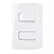 CONJ 2 INT SIMPLES 10A-250V 4X2 BR B3 MARGIRIUS 19445 - Imagem 1