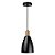PENDENTE CECI DOURADO PRETO LISO  811510 08 - Imagem 1