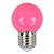 LAMPADA BOLINHA G45 1,2W E27 ROSA BRAVOLED - Imagem 1