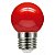 LAMPADA BOLINHA G45 1,2W E27 VERMELHA BRAVOLED 30297 - Imagem 1