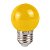 LAMPADA BOLINHA G45 1,2W E27 AMARELA  BRAVOLED 30296 - Imagem 1