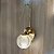 LUMINÁRIA ARANDELA DE METAL E VIDRO 5W DOURADO NE-1618 - Imagem 4