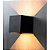 ARANDELA DE LED SOBREPOR CUBO COR-PRETO FACHO AJUSTÁVEL 3W AMARELA BRAVOLED - Imagem 1