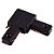 CONECTOR P/ TRILHO ELETRIFICADO SOBREPOR TIPO L PRETO Z2096P - Imagem 1