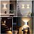 ARANDELA DE LED SOBREPOR CUBO FACHO AJUSTÁVEL IP65 3W AMARELA BRAVOLED 30421 - Imagem 2