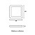 PAINEL LED PLAY SOB. QUAD. 24W 100-240V 4.100K - (83664104) (LUZ NEUTRA) - Imagem 2