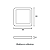 PAINEL LED PLAY SOB. QUAD. 12W 100-240V 6.500K  - (83466004) (LUZ BRANCA) - Imagem 3