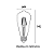 LAMP. E27 4W/BI-VOLT - PERA ST64x142MM 2.400K - FILAM. LED - (0326000) - Imagem 3