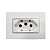 CONJ TOM PAD BRAS 2P+T 10A 250V PARA MOVEL BR SLEEK PA015791 - Imagem 1
