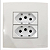 CJ 2 TOM 20A PARA MOVEL 80X80 BRANCO SLEEK PA021141 - Imagem 1