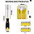 CONJ CHAVES DE FENDA/PHILLIPS COM 27 PCS BOM-3122 - Imagem 2