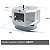 Forno de Pizza Compacto a Gás Redondo Queimador Central e Lateral 40cm Saro - Imagem 3