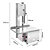 Kit Serra Fita para Carne 1039 Mesa Inox + Lâmina Avulsa Açougue Bivolt Malta - Imagem 3