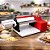 Cilindro Laminador Elétrico 28cm Massas Pão Cortador Talharim Vermelho Leggero - Imagem 3