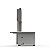 Serra Fita Bancada And Anodilar Master Inox 1,53 Bivolt Carne Osso Açougue 1/3CV - Imagem 2