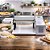 Cilindro Laminador Elétrico 28cm Massas Pão Cortador Talharim Inox Leggero - Imagem 2